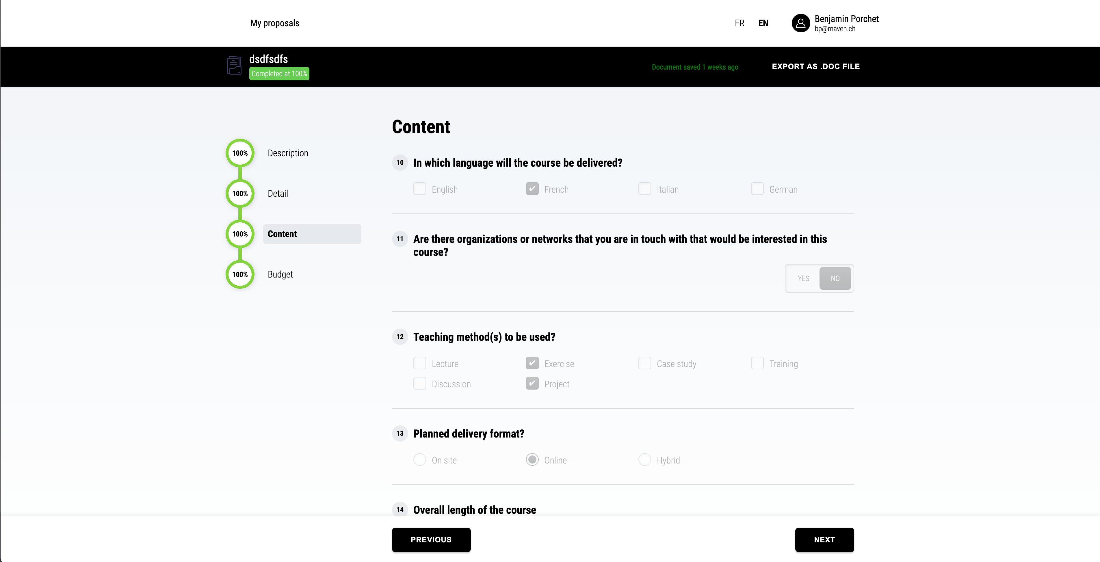 Second image of Project submission platform